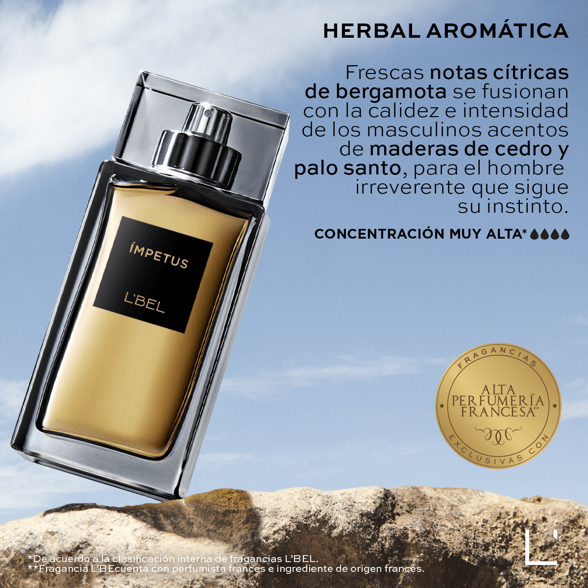 Perfume masculino Ímpetus 100 ml.