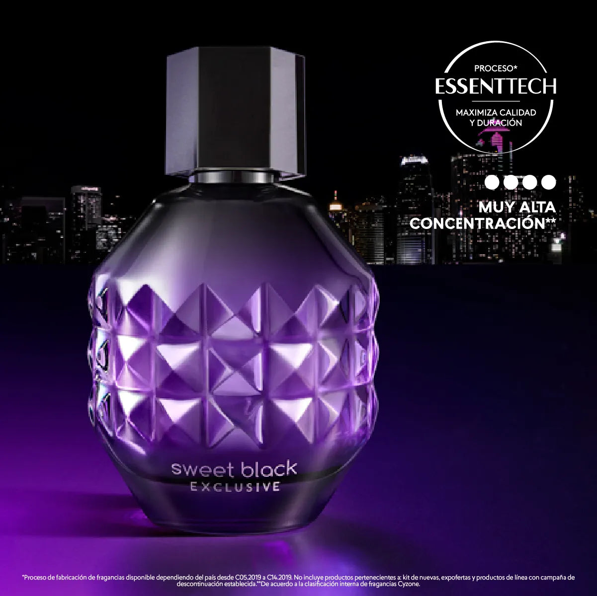 Perfume de mujer Sweet Black Exclusive, 50 ml