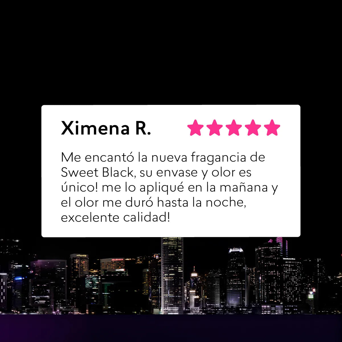 Perfume de mujer Sweet Black Exclusive, 50 ml