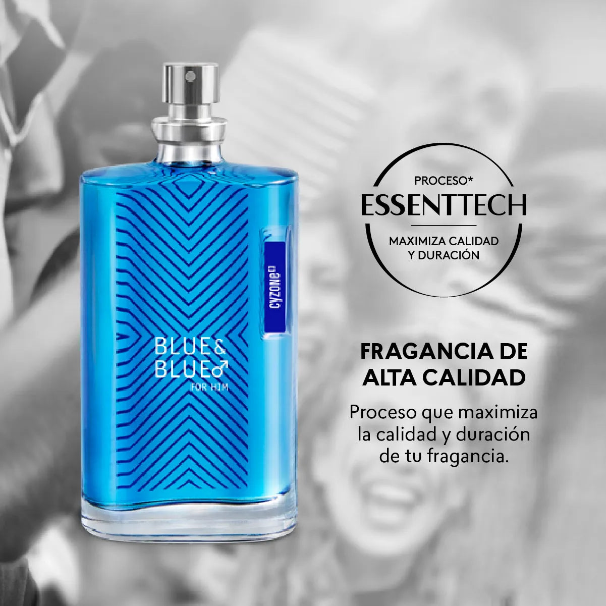 Perfume de Hombre Blue & Blue For Him, 75 ml