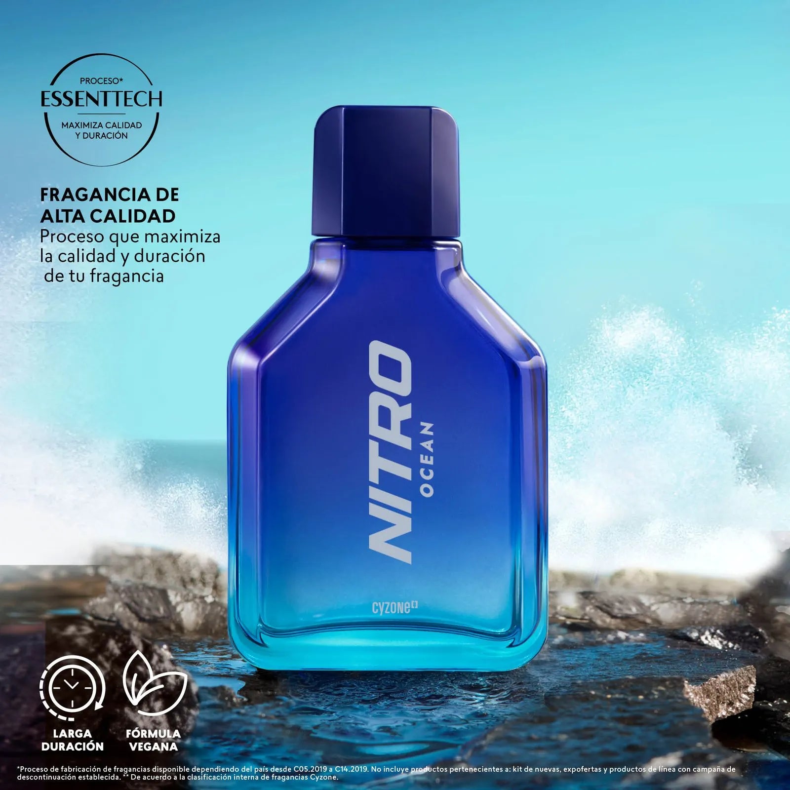 Perfume de Hombre Nitro Ocean, 90 ml