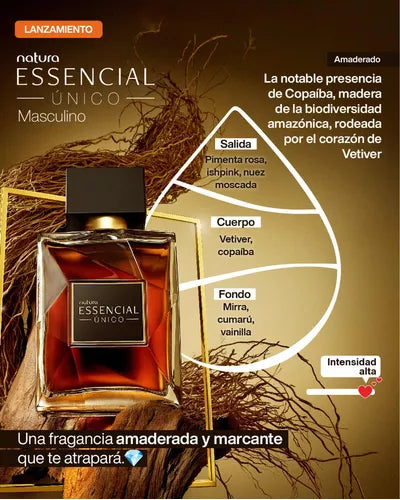Essencial Único eau de parfum masculino 90 ml