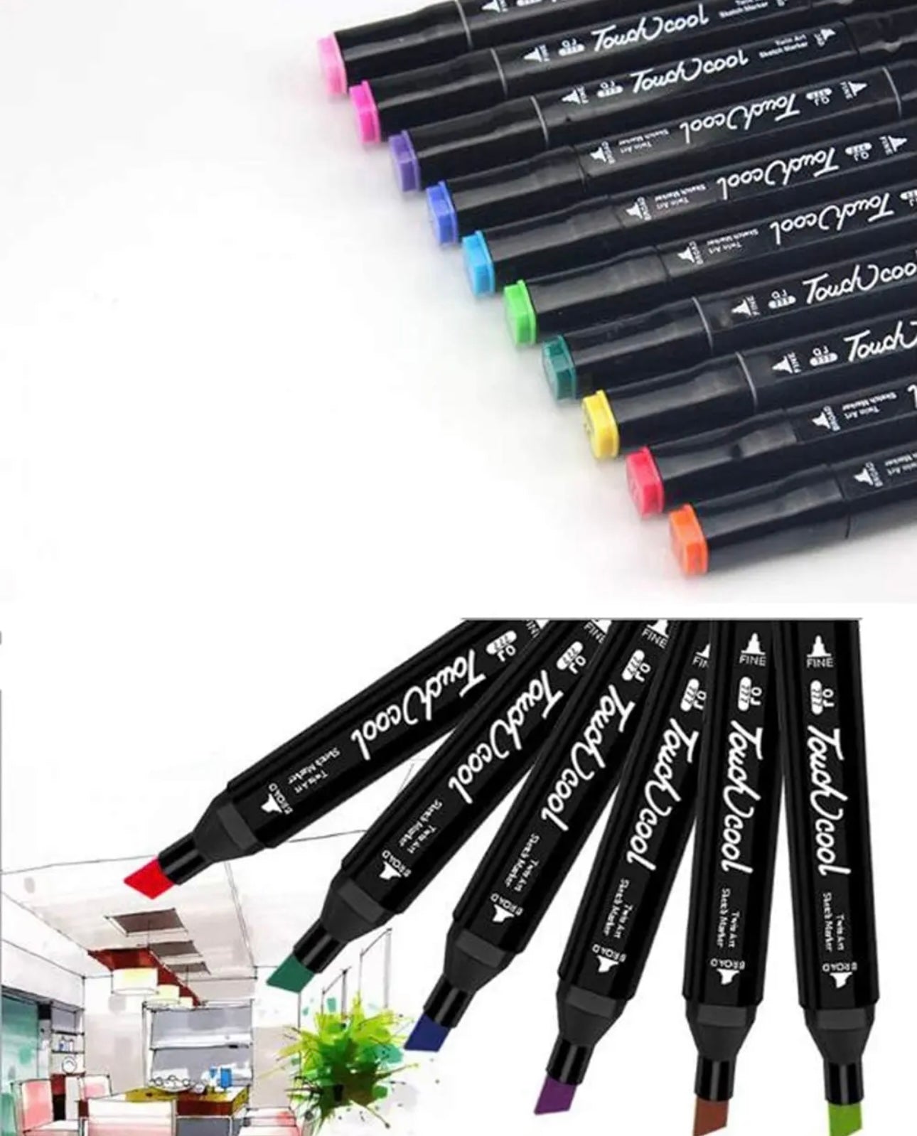 ROTULADORES DOBLE PUNTA DE 262 COLORES