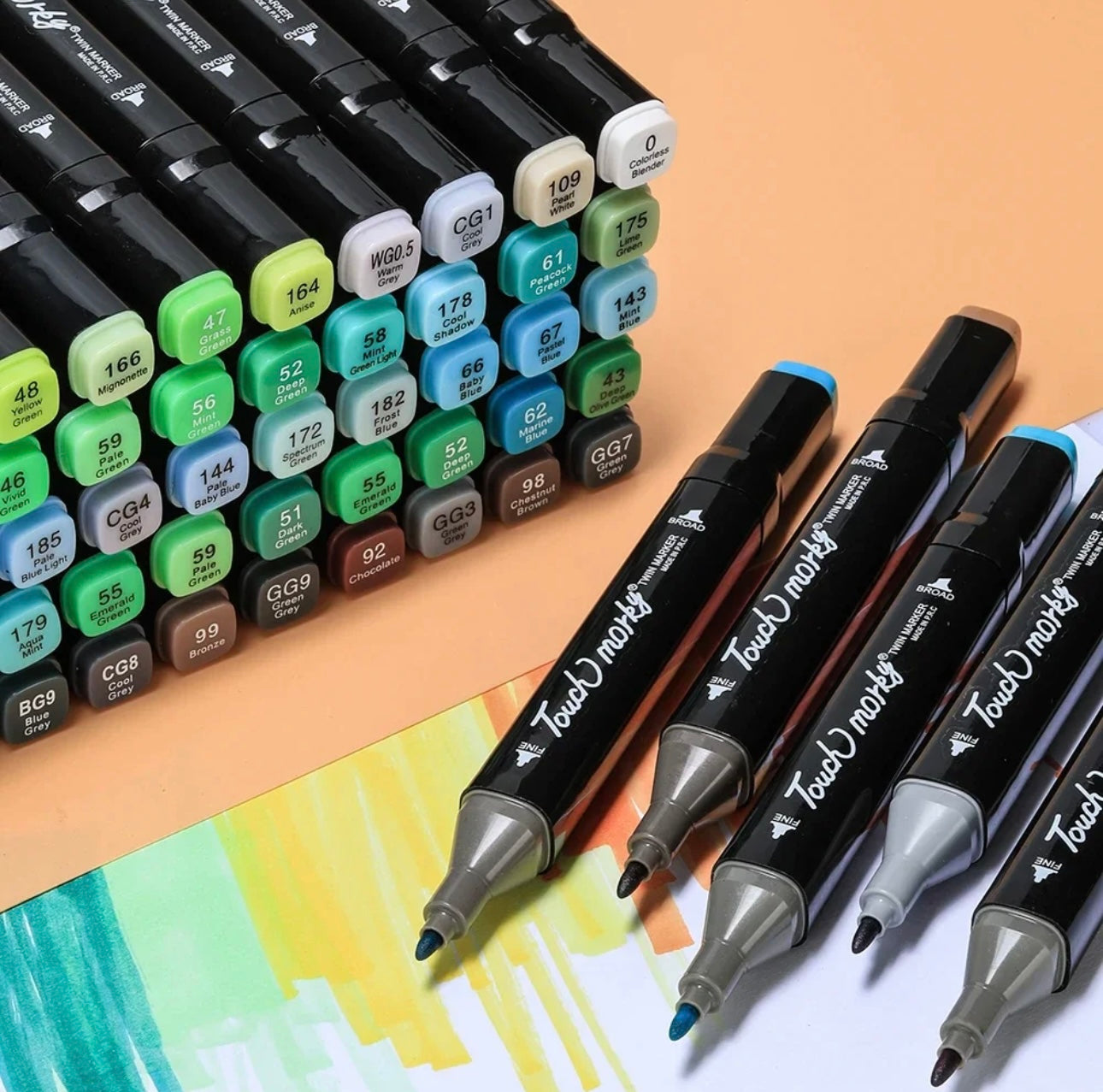 ROTULADORES DOBLE PUNTA DE 262 COLORES