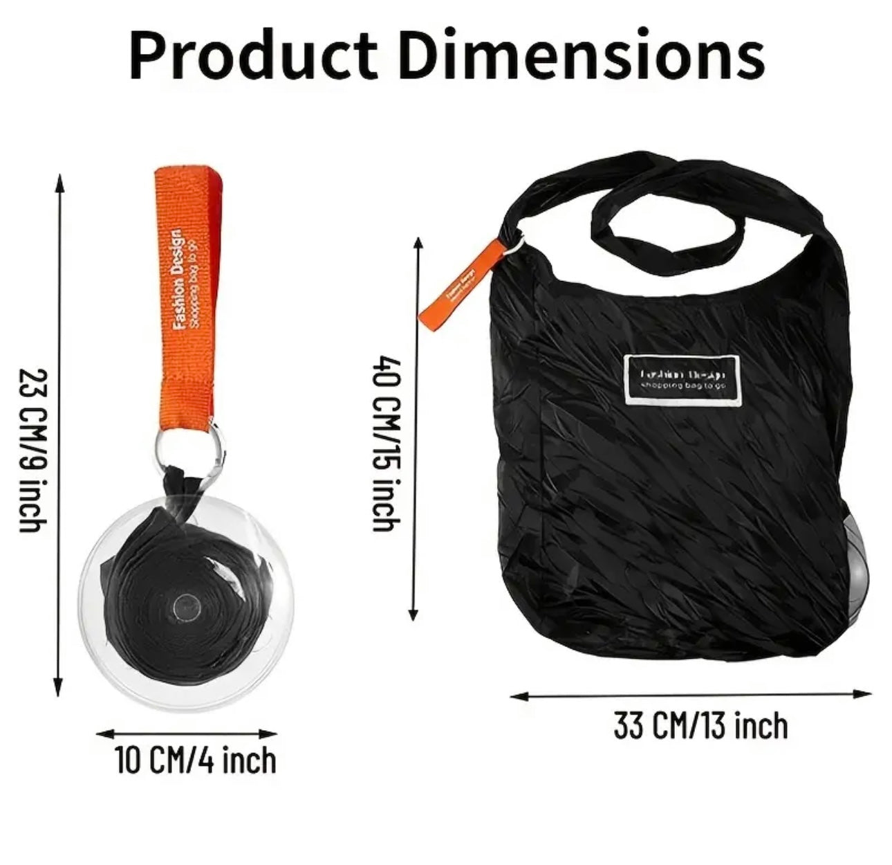 Bolsas de compras Plegables, Enrollables y Reutilizables