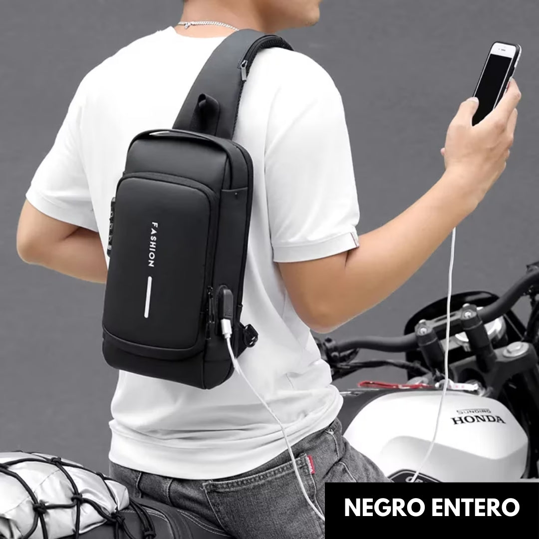 Bandolera Impermeable Antirobo con puerto USB