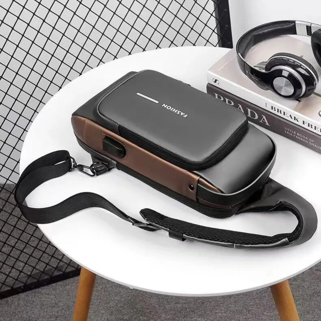 Bandolera Impermeable Antirobo con puerto USB