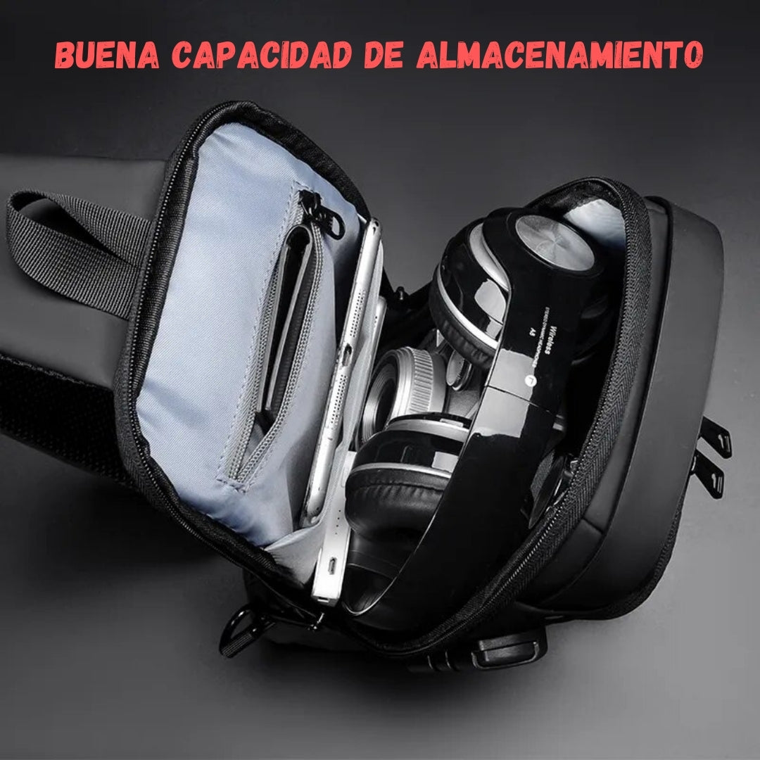 Bandolera Impermeable Antirobo con puerto USB