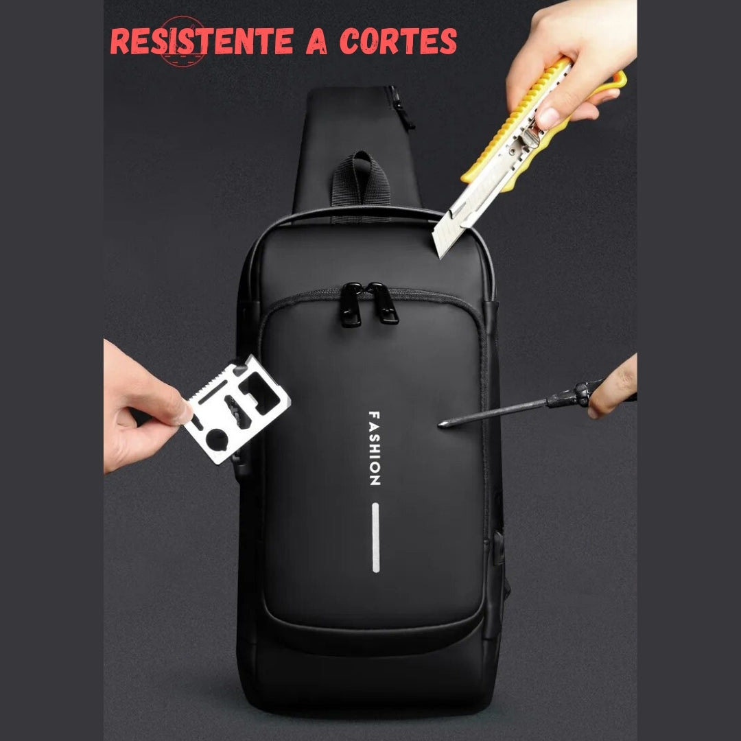 Bandolera Impermeable Antirobo con puerto USB