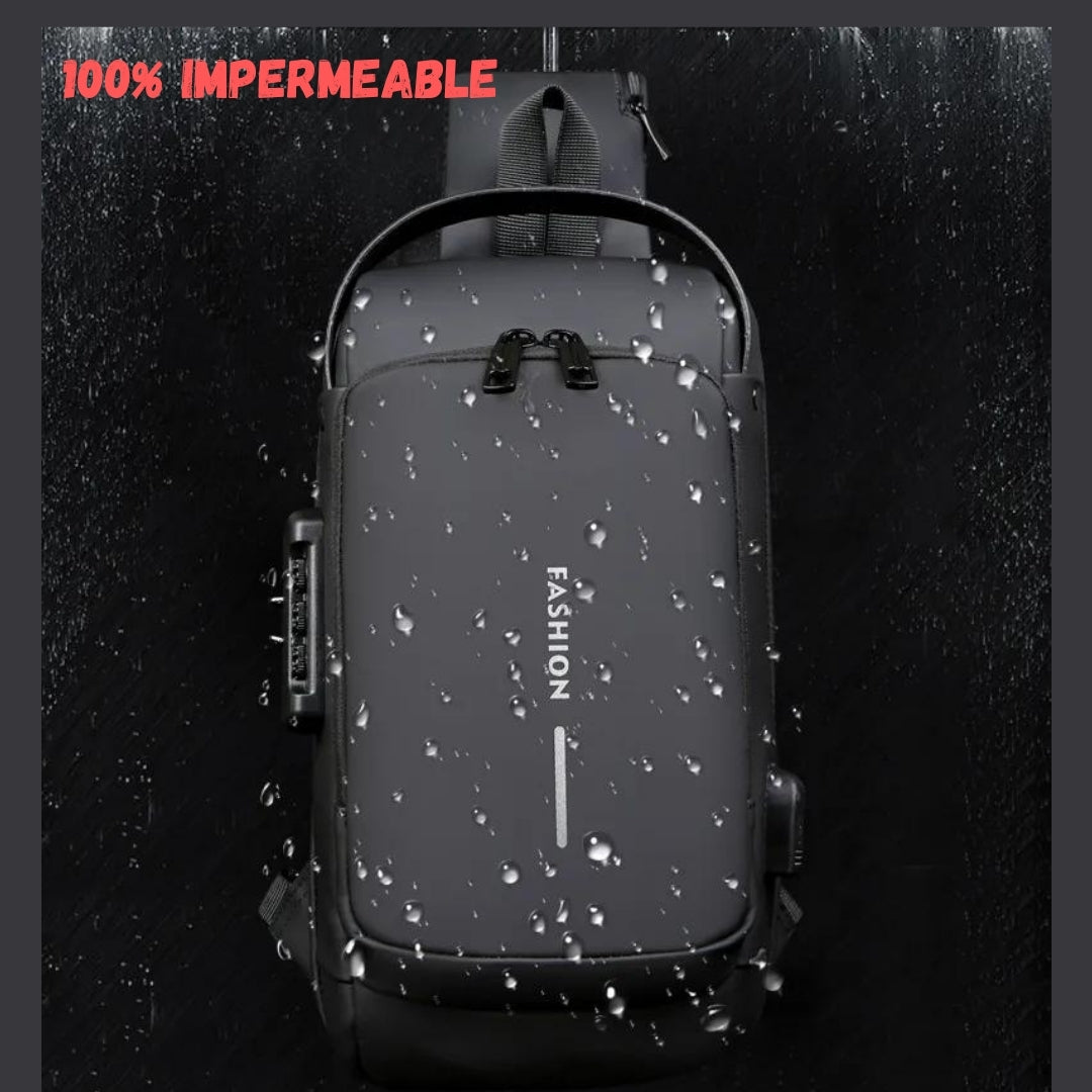Bandolera Impermeable Antirobo con puerto USB