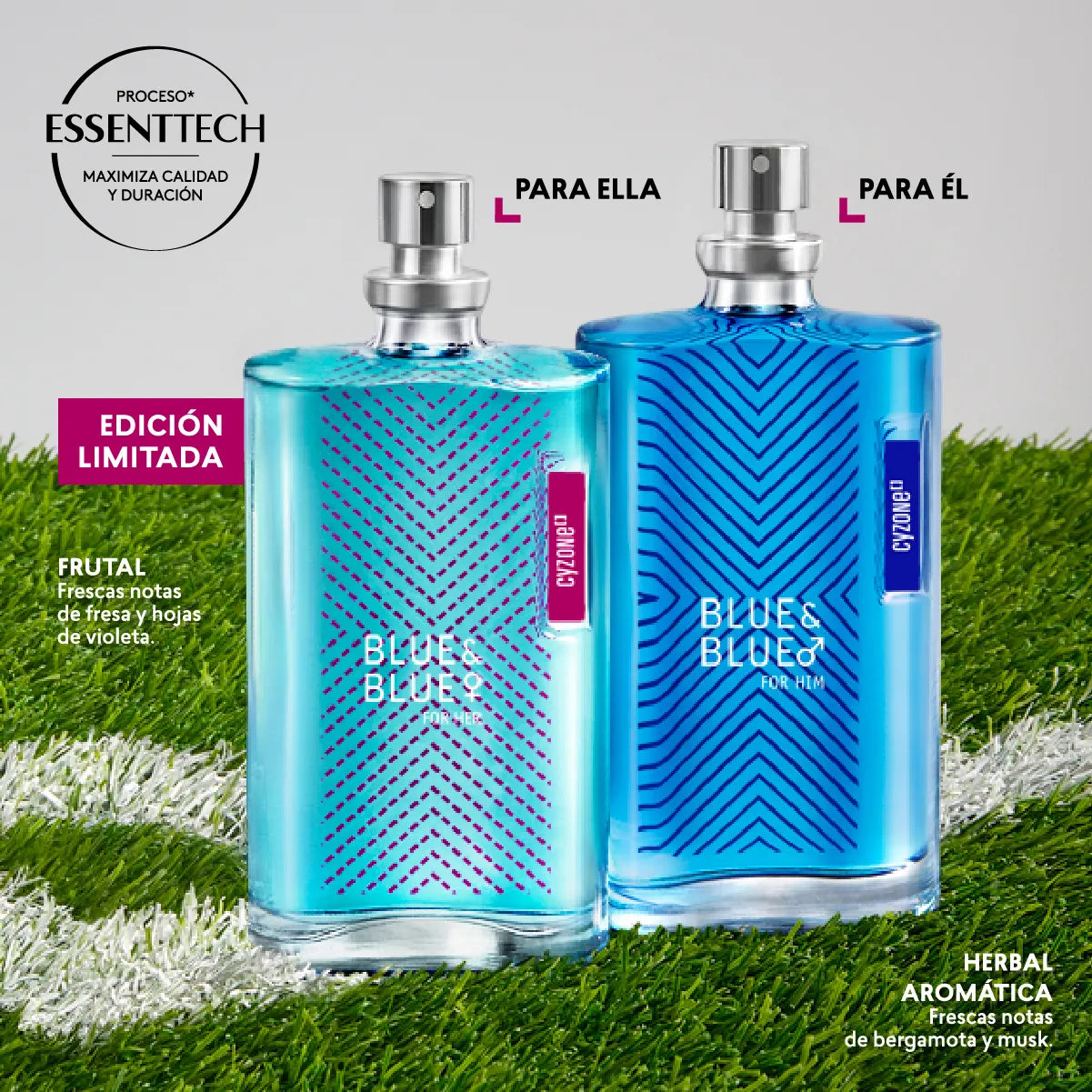 Perfume de Hombre Blue & Blue For Him, 75 ml