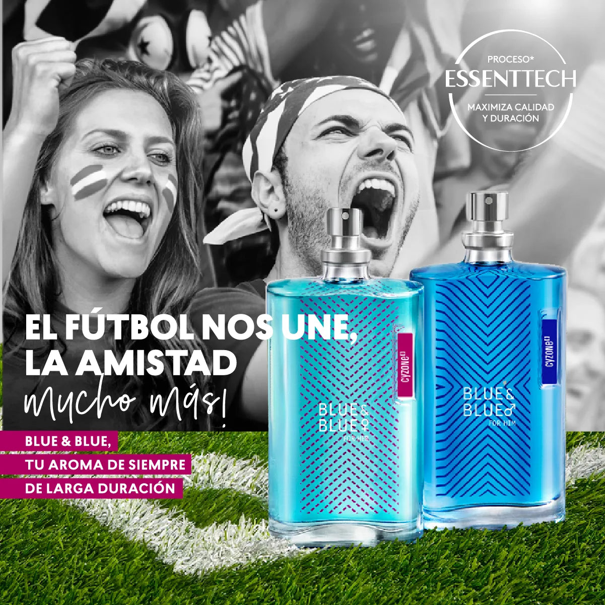 Perfume de Hombre Blue & Blue For Him, 75 ml